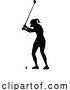 Vector Illustration of Golfer Golf Sports Person Silhouette by AtStockIllustration