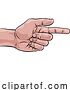Vector Illustration of Hand Pointing Finger Comic Book Pop Art by AtStockIllustration