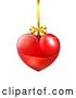 Vector Illustration of Heart Shaped Christmas Ball Bauble Ornament by AtStockIllustration