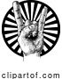 Vector Illustration of Heavy Metal Rock Music Hand Sign Gesture by AtStockIllustration