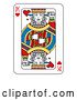 Vector Illustration of King of Hearts Playing Card by AtStockIllustration