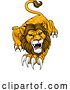 Vector Illustration of Lion Angry Lions Team Sports Mascot Roaring by AtStockIllustration