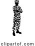 Vector Illustration of Military Army Soldier Guy in Silhouette by AtStockIllustration