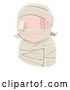 Vector Illustration of Mummy Guy Avatar People Icon by AtStockIllustration