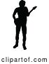 Vector Illustration of Musician Guitarist Silhouette by AtStockIllustration