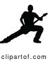 Vector Illustration of Musician Guitarist Silhouette by AtStockIllustration