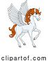 Vector Illustration of Pegasus Wings Horse Animal Illustration by AtStockIllustration