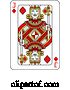 Vector Illustration of Playing Card Jack of Diamonds Red Yellow and Black by AtStockIllustration