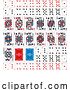 Vector Illustration of Playing Cards Deck Full Complete Red Blue Black by AtStockIllustration