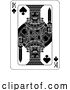 Vector Illustration of Playing Cards Deck Pack King of Spades Card Design by AtStockIllustration