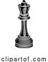 Vector Illustration of Queen Chess Piece Vintage Woodcut Style Concept by AtStockIllustration