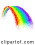 Vector Illustration of Rainbow Pixel Art 8 Bit Arcade Video Game Icon by AtStockIllustration