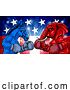 Vector Illustration of Republican Democrat Election Party Politics by AtStockIllustration