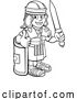 Vector Illustration of Roman Soldier Character by AtStockIllustration