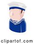 Vector Illustration of Sailor Guy Avatar People Icon by AtStockIllustration