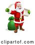 Vector Illustration of Santa Claus Checking Christmas Gift List by AtStockIllustration
