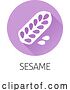 Vector Illustration of Sesame Seed Capsule Pod Food Allergen Icon Concept by AtStockIllustration