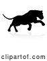 Vector Illustration of Silhouette Lion, on a White Background by AtStockIllustration