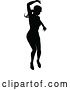 Vector Illustration of Silhouetted Female Dancer in Heels by AtStockIllustration