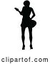 Vector Illustration of Silhouetted Female Guitarist by AtStockIllustration