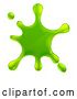 Vector Illustration of Slime Green Goo Messy Blobs Splat by AtStockIllustration