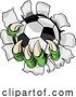 Vector Illustration of Soccer Football Ball Claw Monster Hand by AtStockIllustration