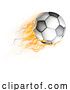 Vector Illustration of Soccer Football Ball Flame Fire Concept by AtStockIllustration