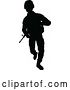 Vector Illustration of Soldier Detailed Silhouette by AtStockIllustration