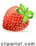 Vector Illustration of Strawberry Emoji Emoticon Icon by AtStockIllustration