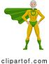 Vector Illustration of Super Hero Mature Guy by AtStockIllustration