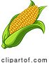 Vector Illustration of Sweet Corn Ear Maize Cob Illustration by AtStockIllustration