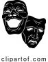 Vector Illustration of Theater or Theatre Drama Comedy and Tragedy Masks by AtStockIllustration