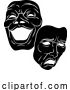 Vector Illustration of Theater or Theatre Drama Comedy and Tragedy Masks by AtStockIllustration