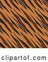 Vector Illustration of Tiger Animal Print Pattern Seamless Tile by AtStockIllustration