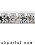 Vector Illustration of Tug of War Rope Pulling Business People Concept by AtStockIllustration