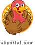 Vector Illustration of Turkey Thanksgiving or Christmas Character by AtStockIllustration