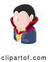 Vector Illustration of Vampire Guy Avatar People Icon by AtStockIllustration