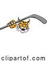Vector Illustration of Wildcat Bobcat Ice Hockey Team Mascot by AtStockIllustration
