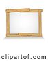 Vector Illustration of Wooden Frame Sign Background Design Element by AtStockIllustration