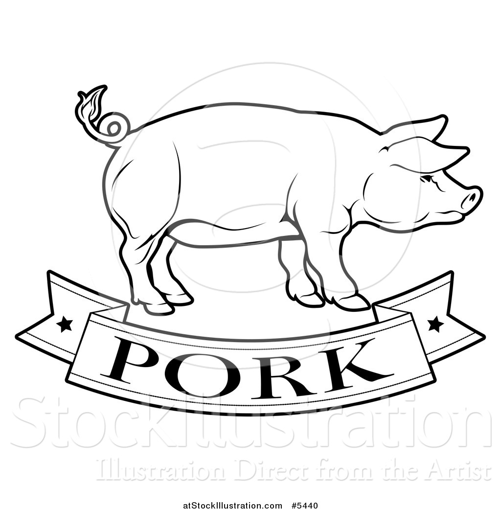 pig food clipart black