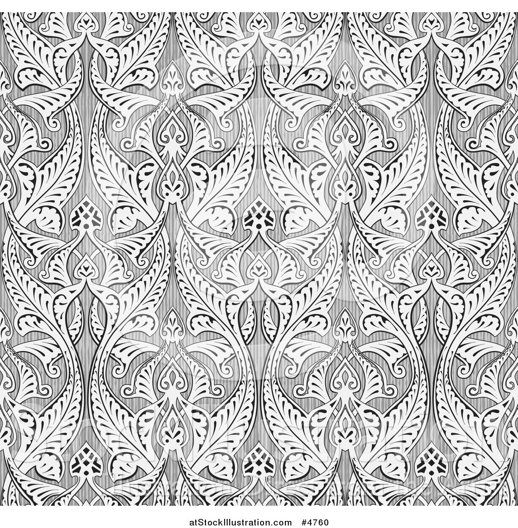 Vector Illustration of an Ornate Gray Seamless Islamic Pattern ...