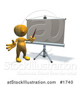 Illustration of a Board and Man by AtStockIllustration