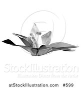 Illustration of a Chrome 3D Flower by AtStockIllustration