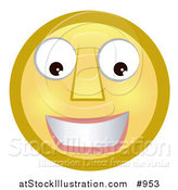 Illustration of a Friendly Emoticon by AtStockIllustration