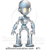 Illustration of a Friendly Metal Robot by AtStockIllustration