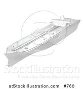 Illustration of a Tanker Ship by AtStockIllustration