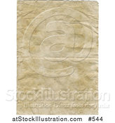 Illustration of an Aged Wrinkly Old Paper Background by AtStockIllustration