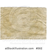 Illustration of an Aged, Yellowed and Wrinkled Paper Background by AtStockIllustration