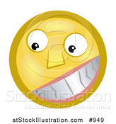 Illustration of an Emoticon Grinning by AtStockIllustration