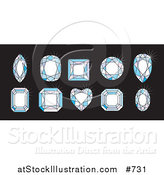 Illustration of Diamond Cuts by AtStockIllustration